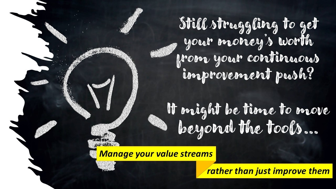 Managing your Value Streams is a critical part of your Lean journey.